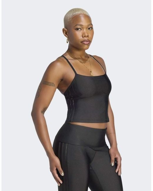 Adidas Originals Black Adidas Originals Sport Padded Tank Top
