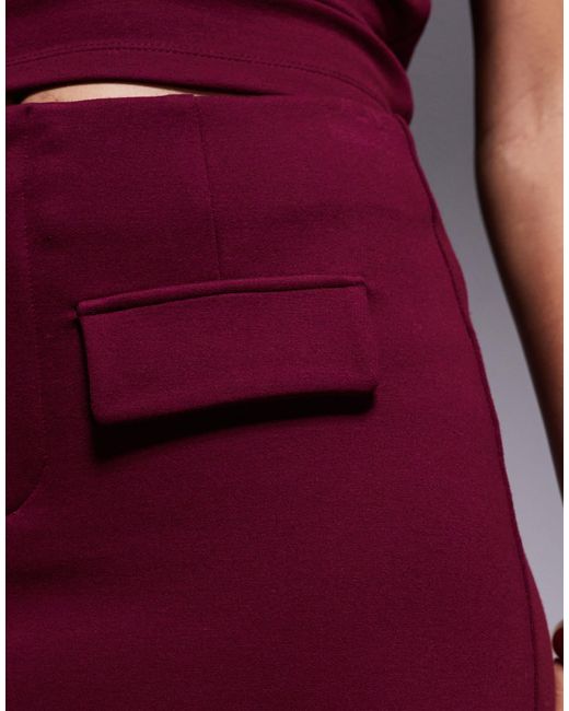 ASOS Purple – ponte-minirock