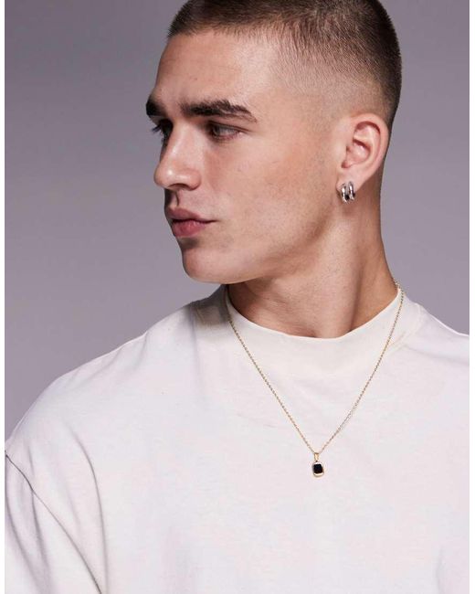 Collana di ASOS in Natural da Uomo