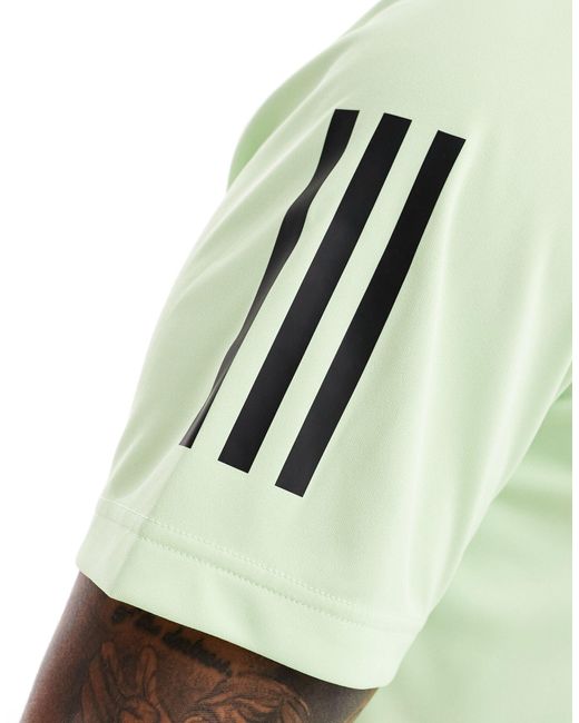 Adidas - club tennis - polo con 3 strisce di Adidas Originals in Green da Uomo