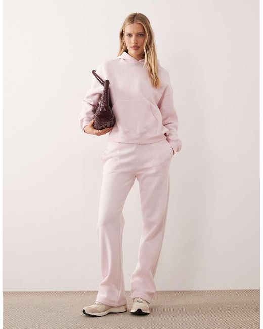 Gina Tricot Pink Loose Fit Straight Leg Sweatpants