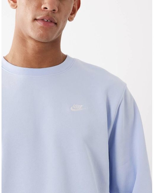 Nike Blue Club French Terry Sweatshirt for men