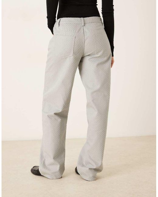 Motel Natural Low Rise Parallel Trouser