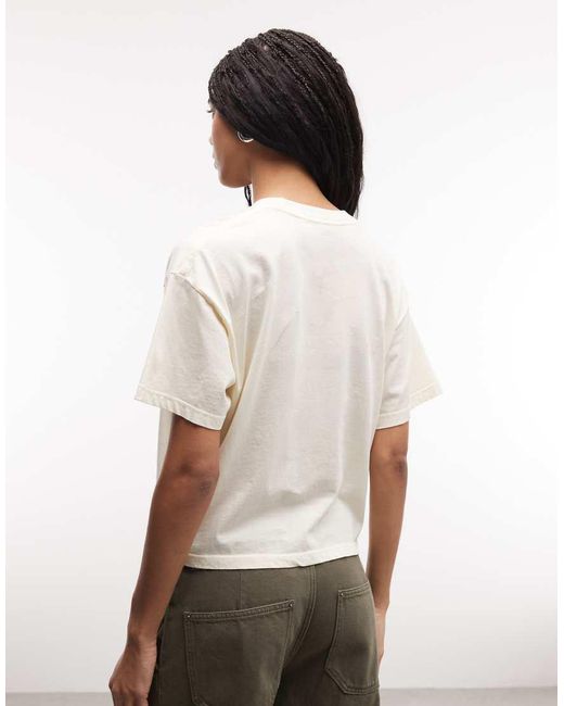 Obey White Paper Rose Graphic Short Sleeve T-shirt