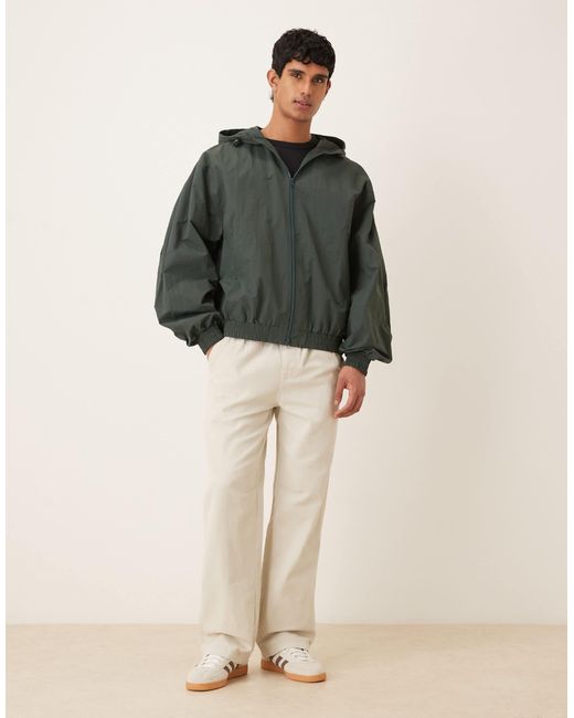 ASOS – oversize-trainingsjacke in Gray für Herren