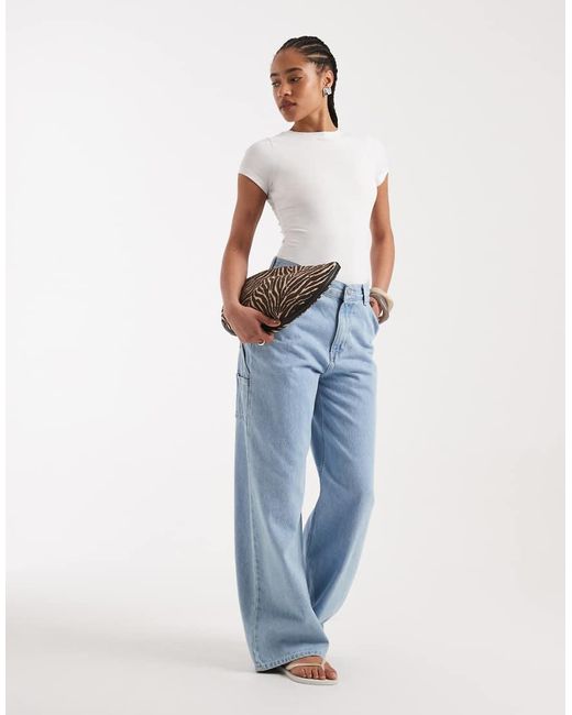 New Look Blue Crew Neck Bodysuit
