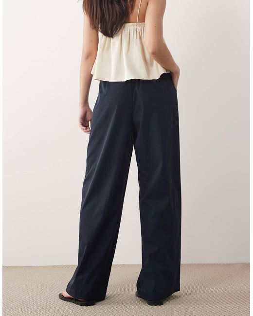 Pantalon ample à enfiler Threadbare en coloris Blue