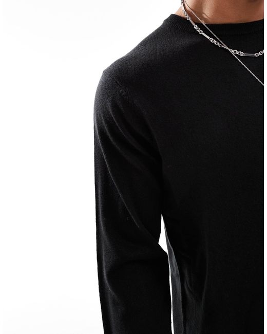 Threadbare – pullover in Black für Herren