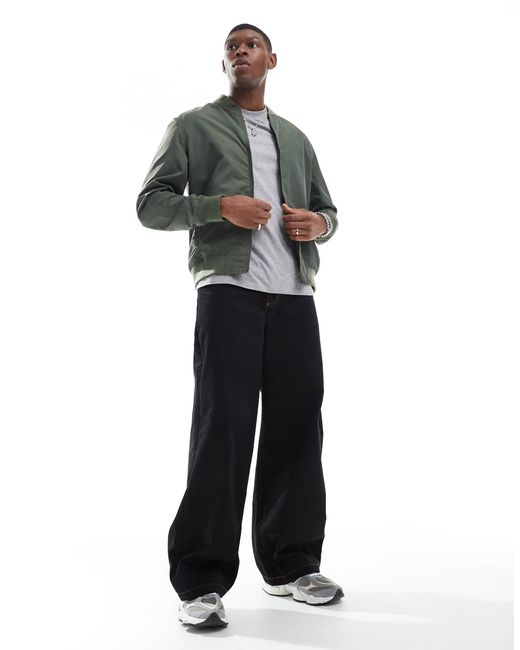 ASOS – leichte bomberjacke in Gray für Herren