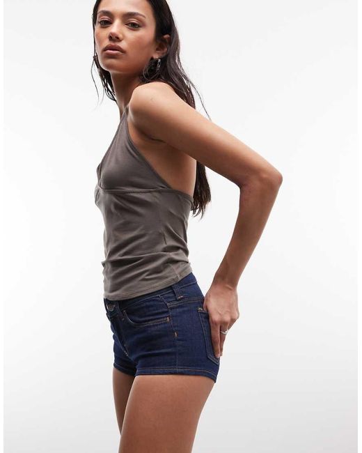 Cheap Monday Blue Booty Bei Denim Hotpant Shorts