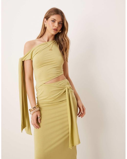 ASOS Natural – modal-midikleid