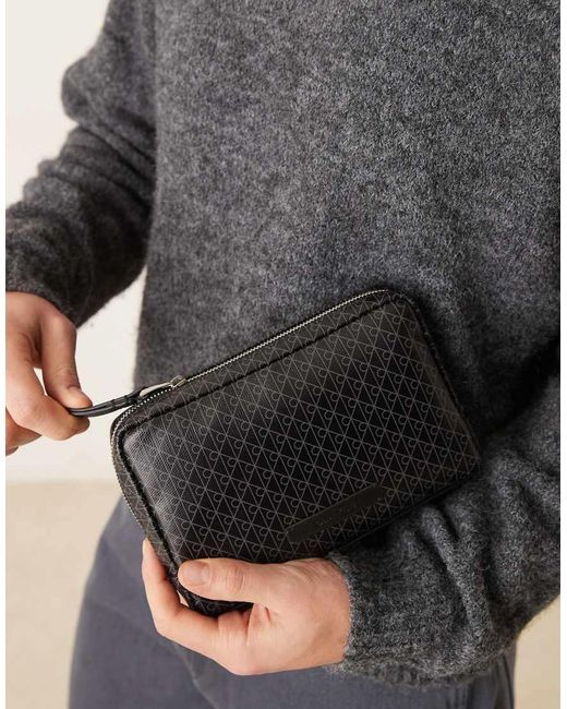 Calvin Klein Gray Emblem Pouch for men