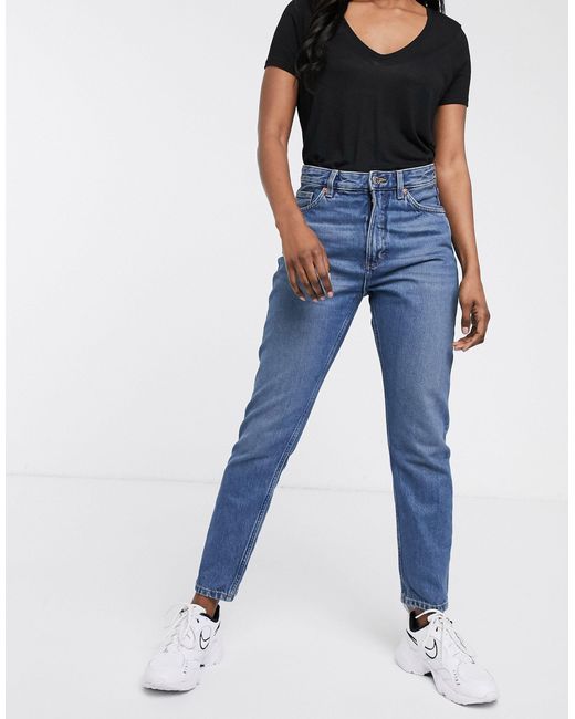 Monki Denim Kimomo Cotton High Waist 