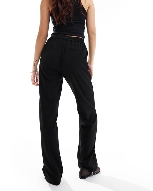 Vero Moda Black Tailored Straight Leg Trousers