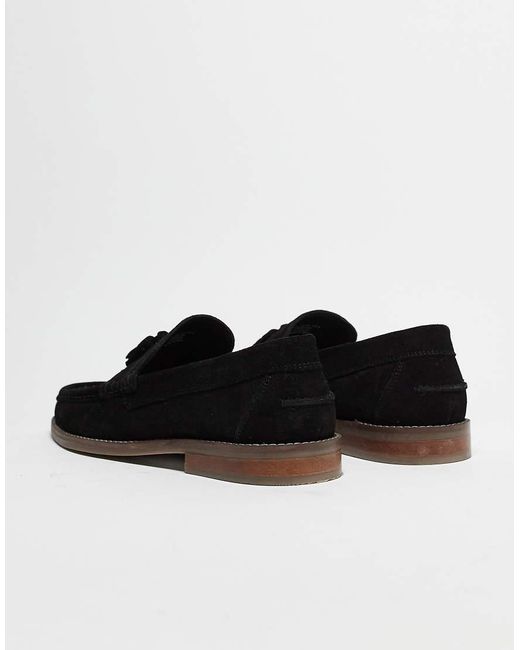 ASOS Black Tassel Loafers for men
