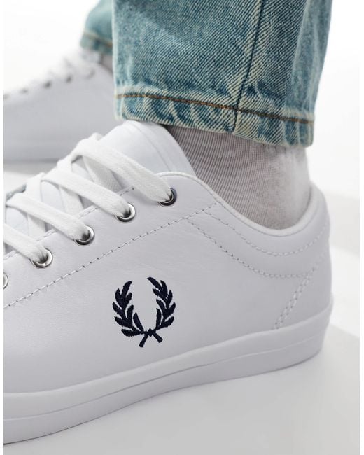 Fred Perry Blue B7 Leather Sneakers for men