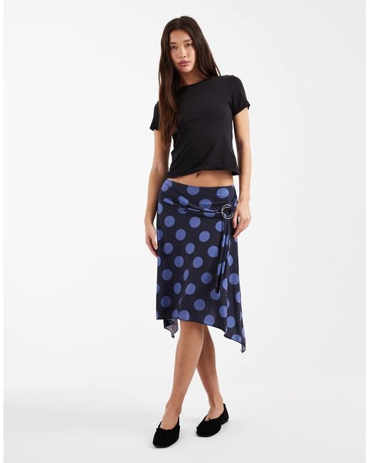 Collusion Midirok Met Ringdetail in het Blue