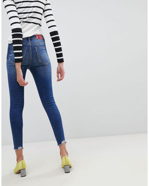 stradivarius high waist skinny jeans