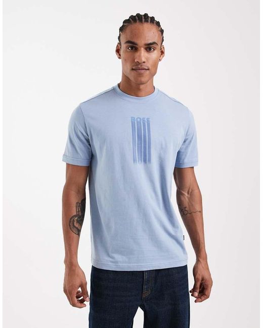 Boss Blue Hugo Boss Regular Fit Graphic T-shirt for men