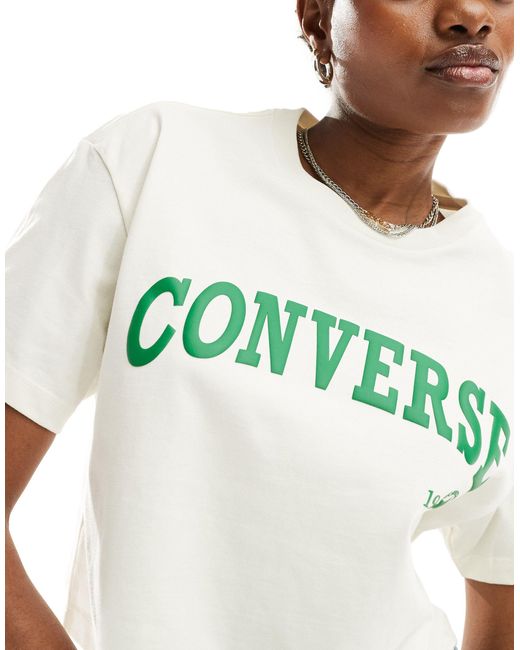Camiseta corta garza retro chuck Converse de color Blue