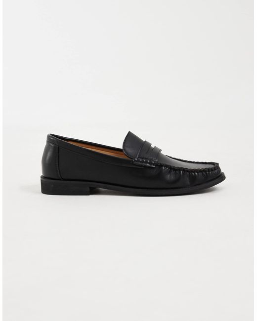 SEQWL – hero – geraffte loafer aus pu in Black für Herren