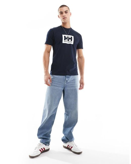Helly Hansen Blue Hh Box T-Shirt for men