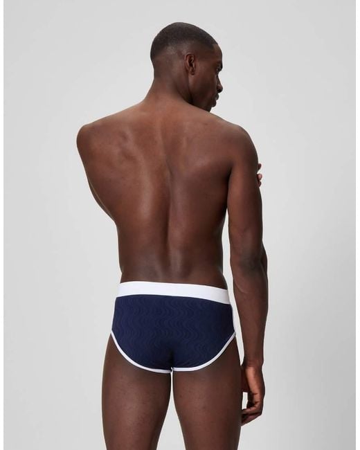 Speedo Blue Jetstream Texture 3.5" Swim Brief for men