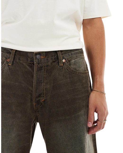 Weekday – sphere – locker geschnittene jeans in White für Herren
