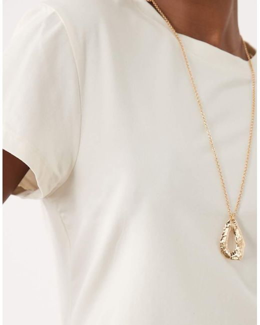 Jdy White Asymmetric Hem T-shirt