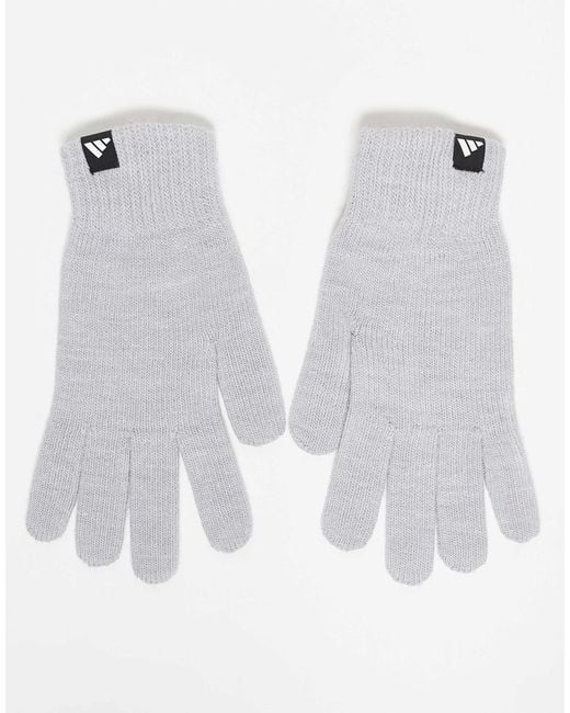 Adidas Originals White Adidas Training Glove And Beanie Gift Set