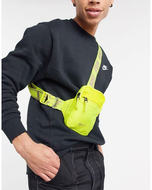 Nike Advance - Neonkleurige Crossbodytas in het Yellow voor heren