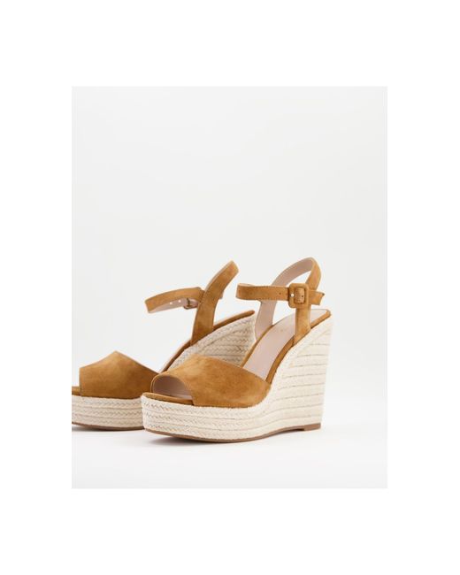 Sandali con zeppa alta color cuoio di ALDO in Marrone | Lyst