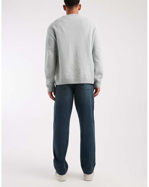 ASOS Gray Straight Jeans for men
