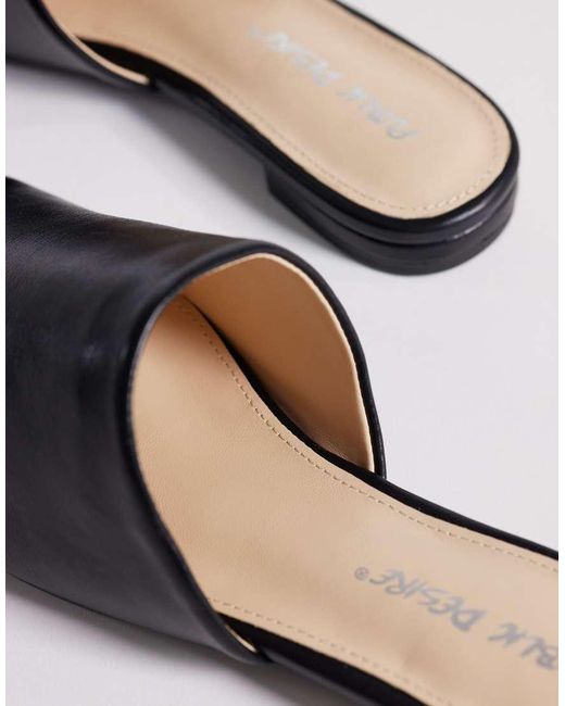 Public Desire Blue Emmi Flat Mules