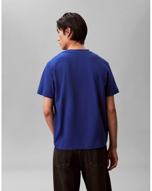 Calvin Klein Blue Easy T-Shirt With Pocket for men
