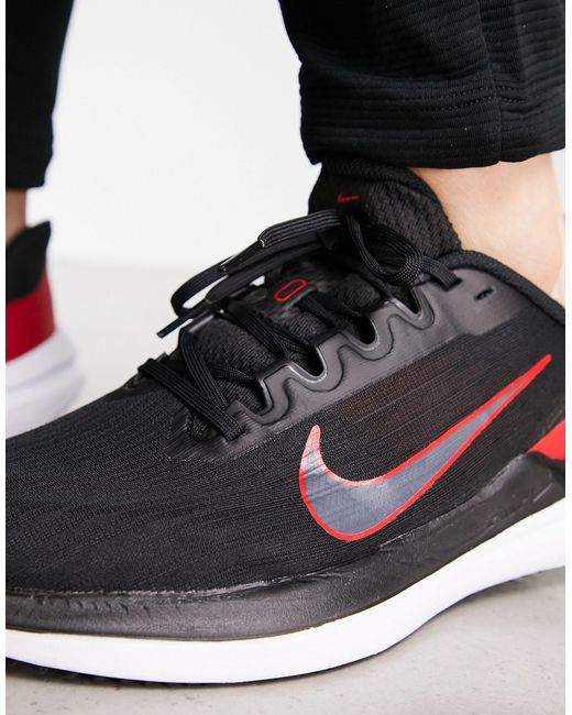 Air winflo 9 - sneakers nere e rosse da Uomo di Nike in Nero | Lyst