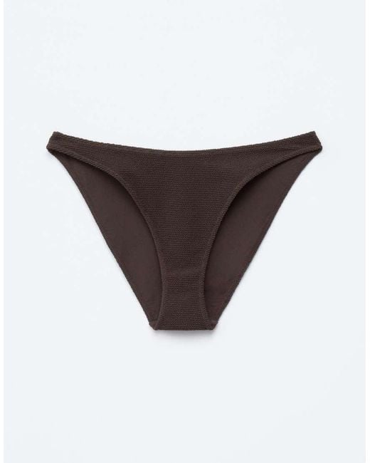 & Other Stories Brown Mix And Match Crinkle Bikini Bottom