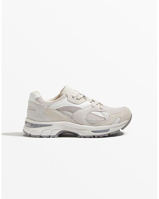 Oysho White Running Trainers