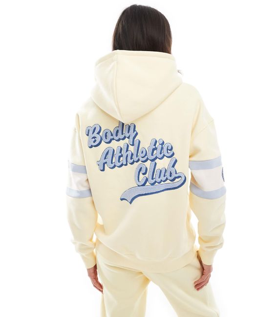 Cotton On Natural Plush Premium Graphic Hoodie