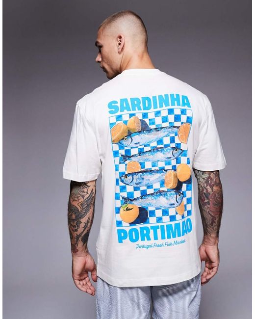 River Island Gray Regular Fit Sardine T-Shirt for men
