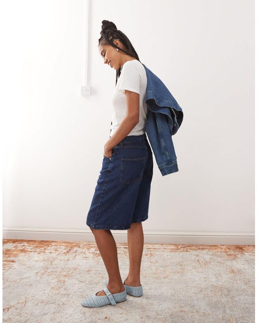 Reclaimed (vintage) Blue Denim Jort