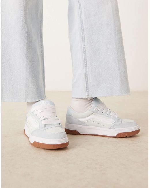 Vans White Hylane Suede Trainers
