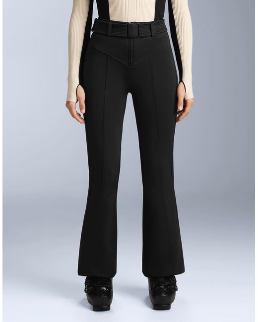 Oysho Black Water-Resistant High-Rise Flare Stretch Ski Trousers