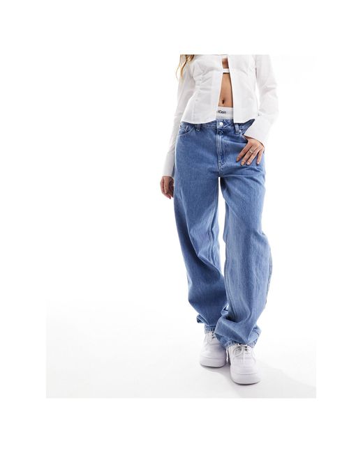 Calvin Klein Blue – gerade geschnittene jeans im stil der 90er