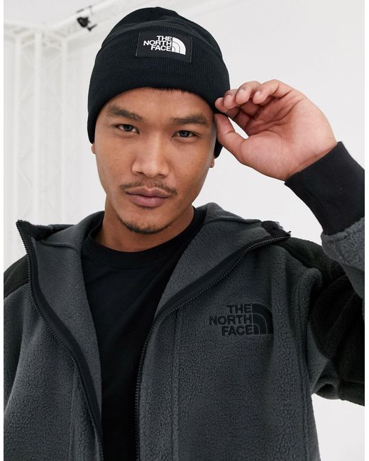 The North Face Black Dock Worker Beanie for men