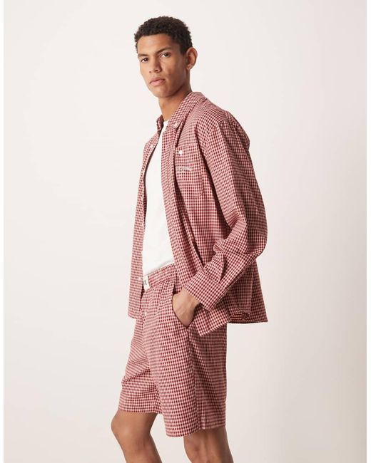 House Of Sunny Pink Classic Lounge Box Fit Shorts for men