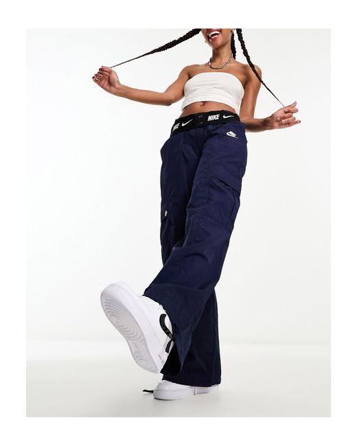 Nike Blue Dance Woven Cargo Pocket Trousers