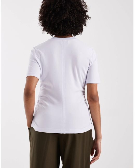 Calvin klein - t-shirt avec logo imprimé façon gel - lilas/ Calvin Klein en coloris White