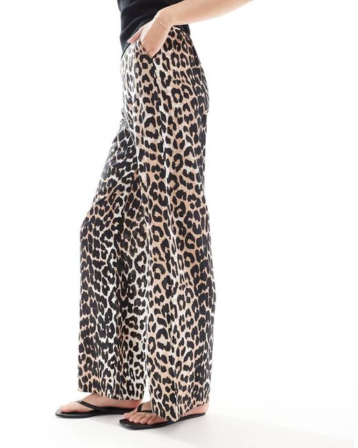 Pantalones De Pernera Ancha Sin Cierres Con Estampado De De Vero Moda de color Multicolor