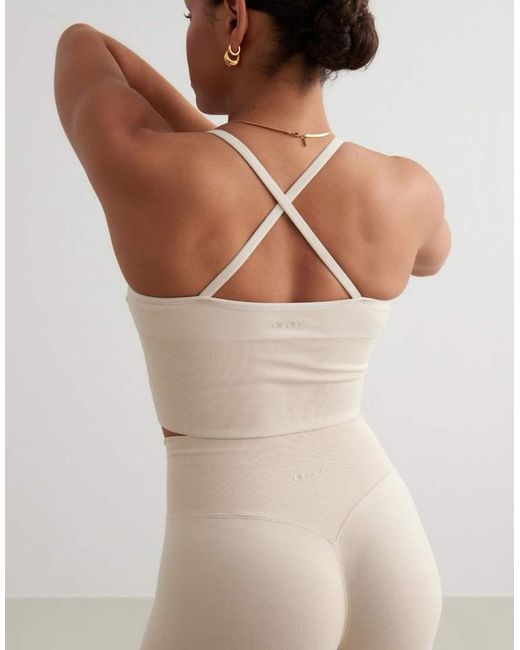 Brassière Modellante Senza Cuciture Incrociata Sul Retro di Aim'n in Brown